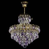 Люстра Грация с подвесом под бронзу Фиолетовая в Кирове