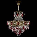 Люстра Грация с подвесом под бронзу Красная в Кирове