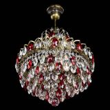 Люстра Грация с подвесом под бронзу Красная в Кирове