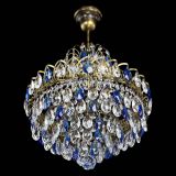 Люстра Грация с подвесом под бронзу Синяя в Кирове Люстра Грация с подвесом под бронзу Синяя в Кирове