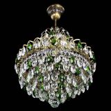 Люстра Грация с подвесом под бронзу Зеленая в Кирове