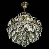 Люстра Грация с подвесом под бронзу Зеленая в Кирове