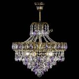 Люстра Грация №5 с подвесом под бронзу Фиолетовая в Кирове