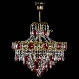 Люстра Грация №5 с подвесом под бронзу Красная в Кирове