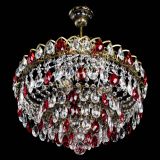 Люстра Грация №5 с подвесом под бронзу Красная в Кирове