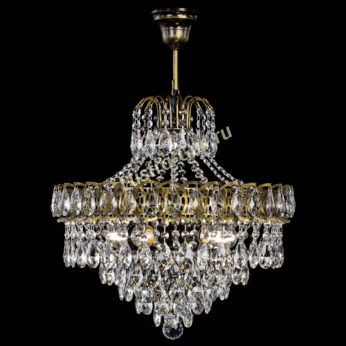 Люстра Грация №5 с подвесом под бронзу в Кирове Гусь Хрустальный