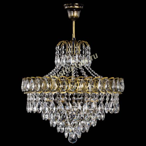 Люстра Грация №5 с подвесом под бронзу в Кирове Гусь Хрустальный