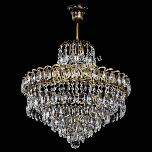 Люстра Грация №5 с подвесом под бронзу в Кирове Гусь Хрустальный