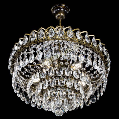 Люстра Грация №5 с подвесом под бронзу в Кирове Гусь Хрустальный