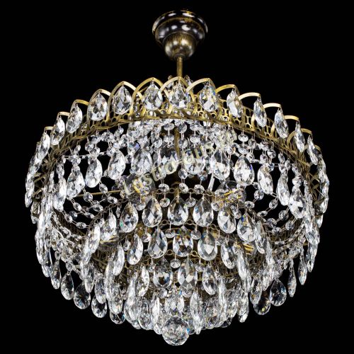 Люстра Грация №5 с подвесом под бронзу в Кирове Гусь Хрустальный