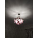 Люстра Грация №5 с подвесом под бронзу Красная в Кирове