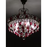 Люстра Грация №5 с подвесом под бронзу Красная в Кирове