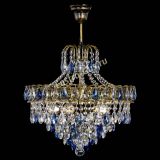 Люстра Грация №5 с подвесом под бронзу Синяя в Кирове