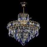 Люстра Грация №5 с подвесом под бронзу Синяя в Кирове