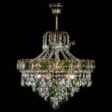 Люстра Грация №5 с подвесом под бронзу Зеленая в Кирове