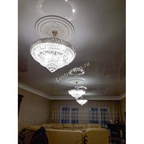 Люстра Хрустальный Каскад №1 с подвесом в Кирове Гусь Хрустальный