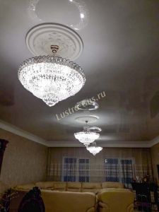 Люстра Хрустальный Каскад №1 с подвесом в Кирове отзыв и фото покупателя