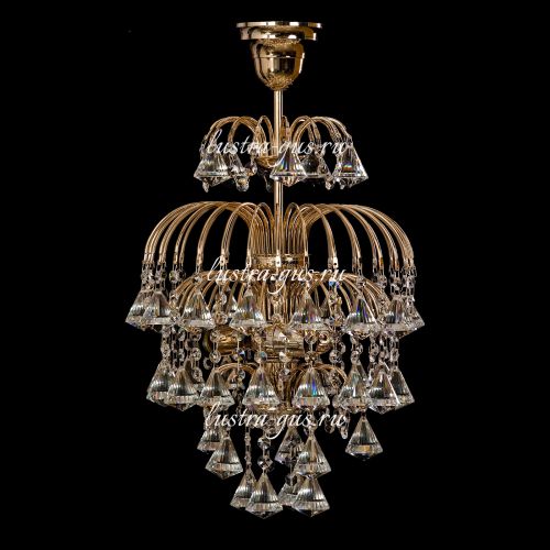Люстра Хрустальные Брызги Конус 40 в Кирове Гусь Хрустальный