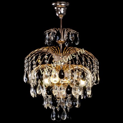 Люстра Хрустальные брызги с подвесом журавлик черный в Кирове Гусь Хрустальный