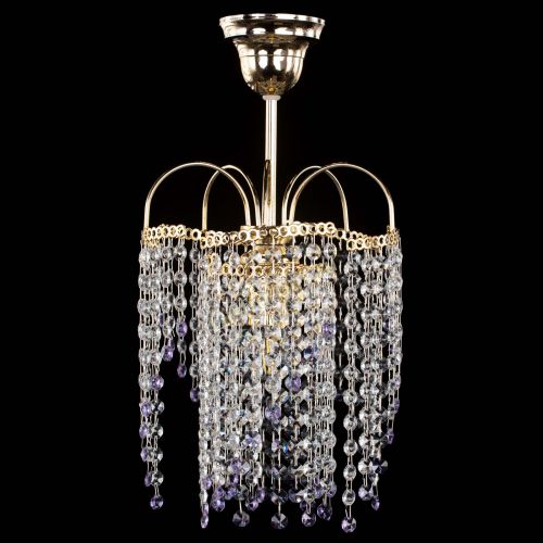 Люстра Иволга №1 Оптикон фиолетовая в Кирове Гусь Хрустальный