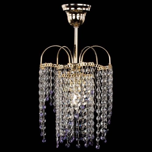 Люстра Иволга №1 Оптикон фиолетовая в Кирове Гусь Хрустальный