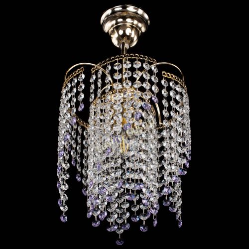 Люстра Иволга №1 Оптикон фиолетовая в Кирове Гусь Хрустальный