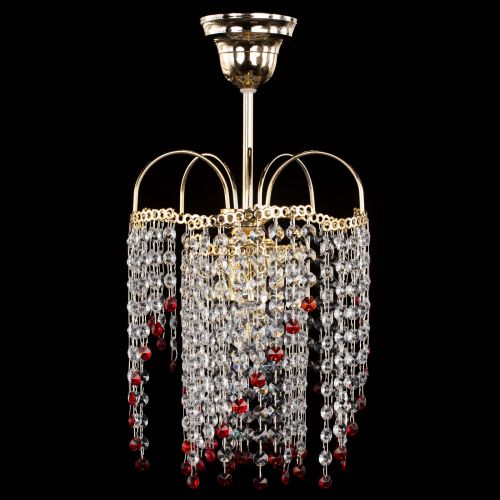 Люстра Иволга №1 Оптикон красная в Кирове Гусь Хрустальный