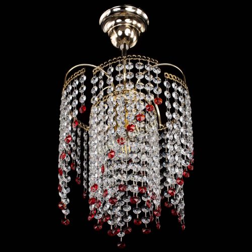 Люстра Иволга №1 Оптикон красная в Кирове Гусь Хрустальный