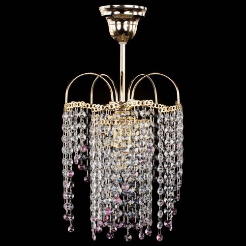 Люстра Иволга №1 Оптикон розовая в Кирове Гусь Хрустальный