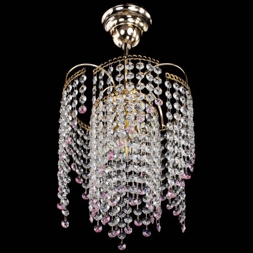 Люстра Иволга №1 Оптикон розовая в Кирове Гусь Хрустальный