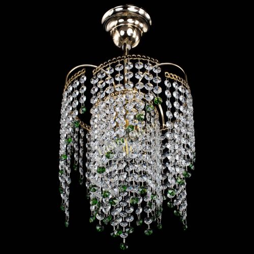 Люстра Иволга №1 Оптикон зеленая в Кирове Гусь Хрустальный