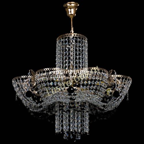 Люстра Камея №6 подвесная черная в Кирове Гусь Хрустальный