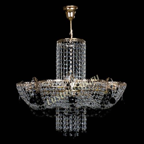 Люстра Камея №6 подвесная черная в Кирове Гусь Хрустальный
