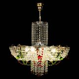 Люстра Камея №6 подвесная красно-зеленая в Кирове