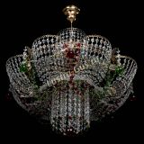Люстра Камея №6 подвесная красно-зеленая в Кирове