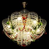 Люстра Камея №6 подвесная красно-зеленая в Кирове