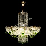 Люстра Камея №6 подвесная зеленая в Кирове