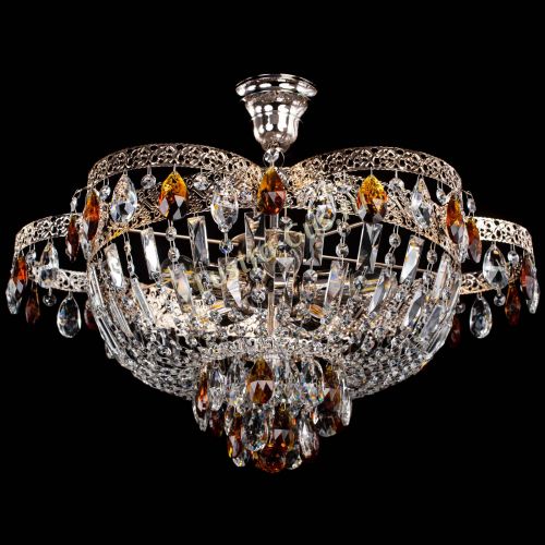 Люстра Камея Флора №5 с подвесом Чайная в Кирове Гусь Хрустальный