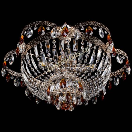 Люстра Камея Флора №5 с подвесом Чайная в Кирове Гусь Хрустальный