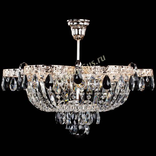 Люстра Камея Флора №5 с подвесом Черная в Кирове Гусь Хрустальный