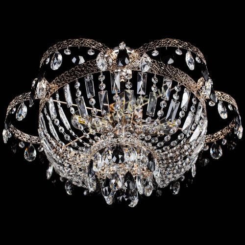 Люстра Камея Флора №5 с подвесом Черная в Кирове Гусь Хрустальный