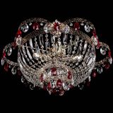 Люстра Камея Флора №5 с подвесом Красная в Кирове