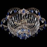 Люстра Камея Флора №5 с подвесом Синяя в Кирове