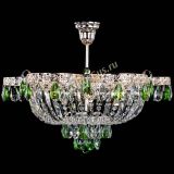 Люстра Камея Флора №5 с подвесом Зеленая в Кирове