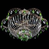 Люстра Камея Флора №5 с подвесом Зеленая в Кирове