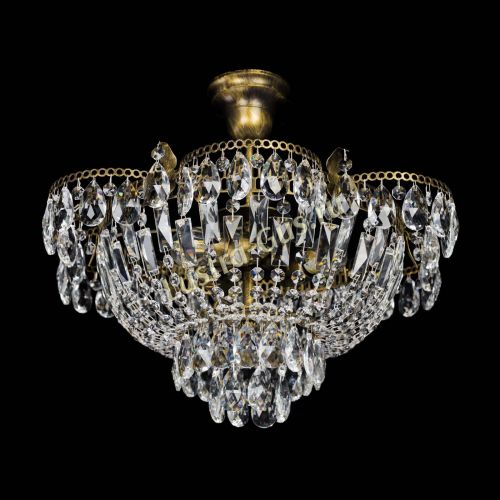 Люстра Камея с подвесом под бронзу в Кирове Гусь Хрустальный