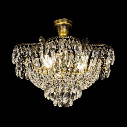 Люстра Камея с подвесом под бронзу в Кирове Гусь Хрустальный