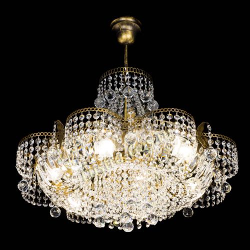 Люстра Камея Шар с подвесом под бронзу в Кирове Гусь Хрустальный