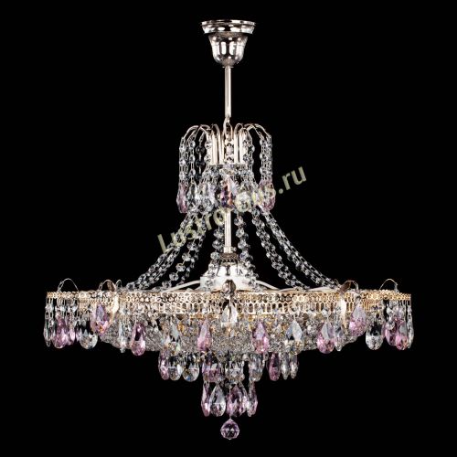 Люстра Камея журавлики №6 розовая в Кирове Гусь Хрустальный