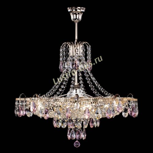 Люстра Камея журавлики №6 розовая в Кирове Гусь Хрустальный